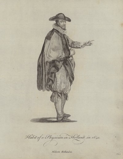 1640年のオランダの医師の習慣 作： English School